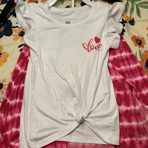 Pink Velvet Girls 3T two piece set. Brand New With Tags - Picture 2 of 3